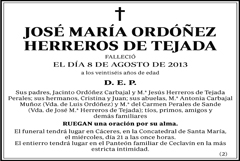 José María Ordoñez Herreros de Tejada